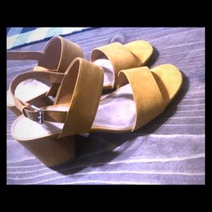 Mustard yellow heels